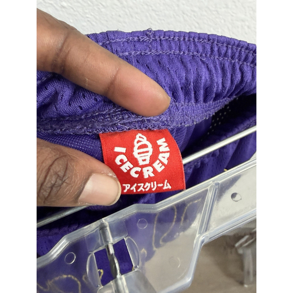 Ice Cream Pineapple Shorts Prism Violet BBC Drawstring Pockets Men’s M - Picture 4 of 15